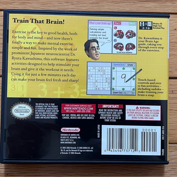 Brain Age Nintendo DS game - Picture 3 of 3